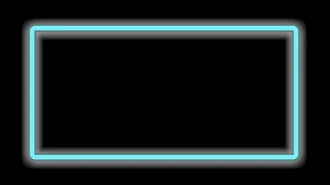 Neon light frame, neon sign Stock Footage 121069372