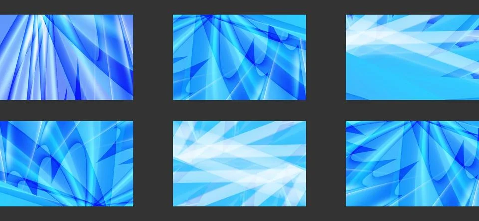 Neon light geometric gradient overly blue color style with wavy style Stock-Illustration