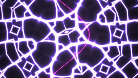 Neon Light Geometric Patterns Technology. Stock Footage 337516157