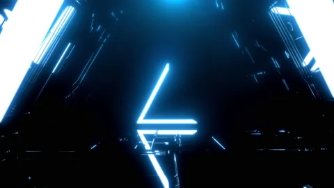 Neon Light Glow Loop Stock Footage 200411058