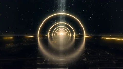 Neon Light Glow Loop Stock Footage 201513798