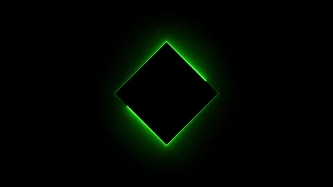 Neon light glowing squre animation and loading sabar 4k video on black back.. Stock Footage 310794594