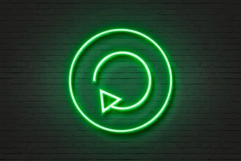 Neon light icon conversion Illustrazione stock