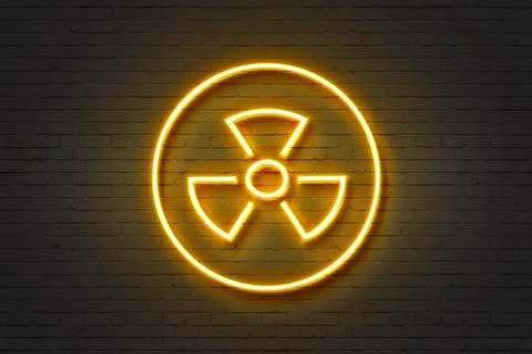 Neon light icon propeller Illustrazione stock