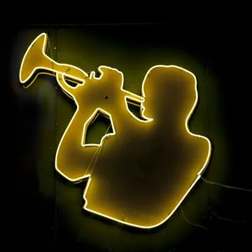 Neon light - Jazzman Stock Photos
