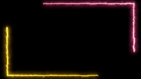 Neon light line animation loop background, iridescent colour animation Stock Footage 317430647