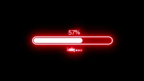 Neon Light Loading Animation Bar for Tec... | Stock Video | Pond5