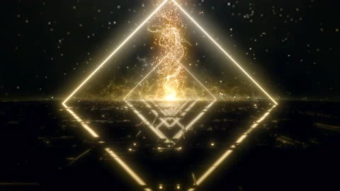 Neon Light Loop Stock Footage 204665015