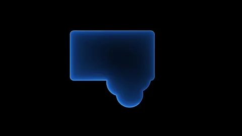 Neon light massage icon animation Stock Footage 305298947