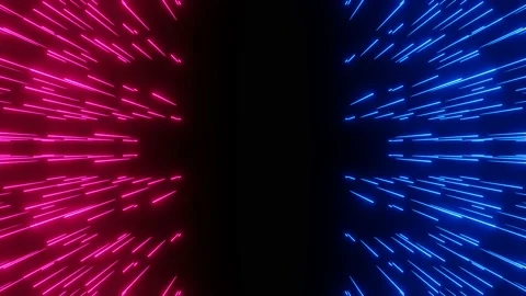 Neon light of Modern design., falling on the floor, appearing glowing pink blue  Stock Footage 153238615