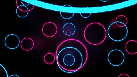 Neon light of Modern design., flight forward through digital corridor. Stock Footage 156863564