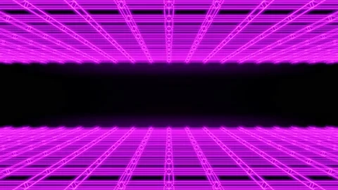 Neon light of Modern design., flight forward through digital corridor. Stock Footage 156958020