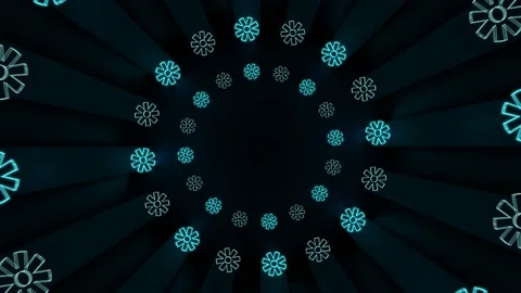Neon light of Modern design., flight forward through digital corridor. Stock Footage 157035100