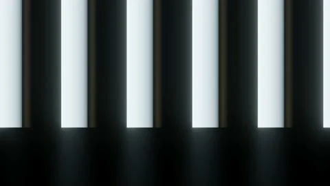 Neon light of Modern design., flight forward through digital corridor. Stock Footage 158825687