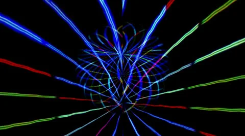 Neon Light Motion Mapping Stockbeeldmateriaal 24720687