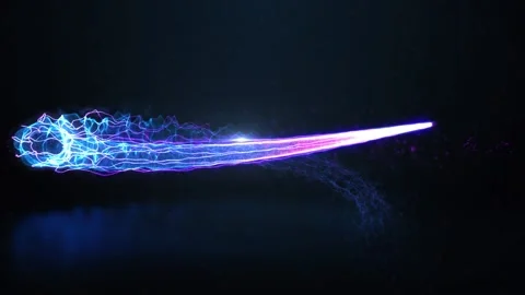 Neon Light Particle Stream Logo Reveal Ident 3d Animation Stock Footage 229477967