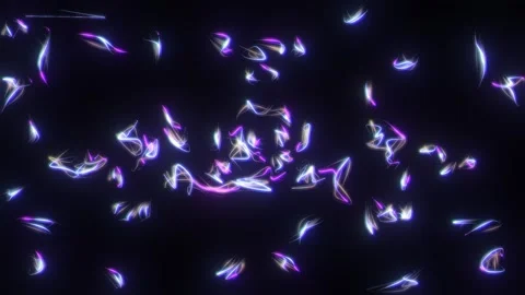 Neon Light Particles Motion Background Stock Footage 326743800