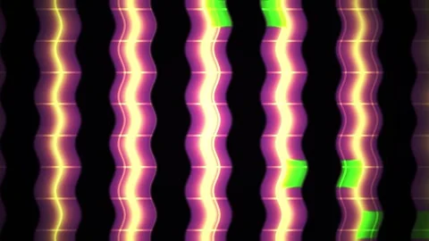 Neon light patterns on black background. Stock Footage 336250082