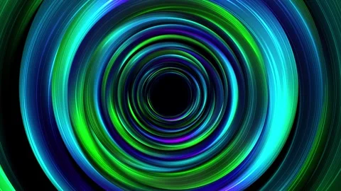 Neon Light Rings Background 库存影片 348018771