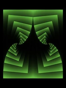 Neon light shape 3D design Stock Illustration