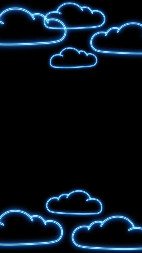 Neon Light Shapes Stock Footage 303706321