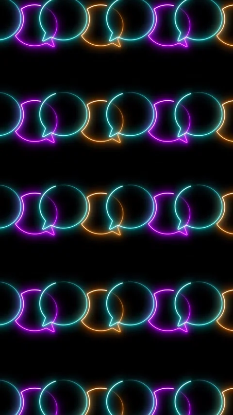 Neon Light Shapes Stock Footage 303706386