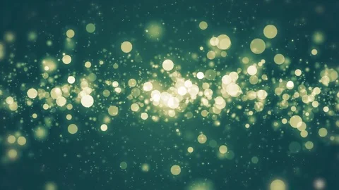 Neon light shine particles bokeh, holiday concept. Christmas animated golden  Video stock 82442945
