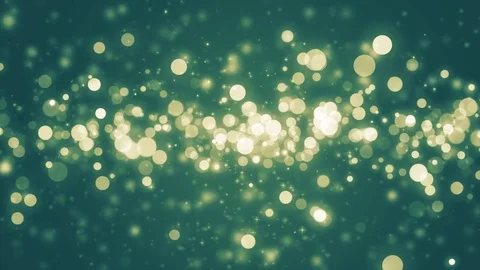 Neon light shine particles bokeh, holiday concept. Christmas animated golden  動画素材 82445127