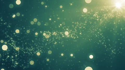 Neon light shine particles bokeh, holiday concept. Christmas animated golden  Vidéo 82446949