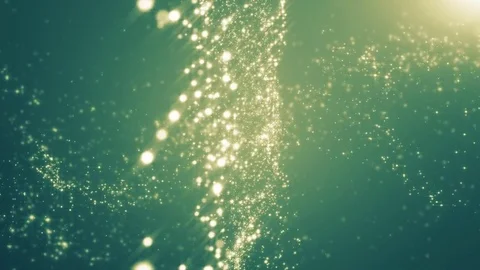Neon light shine particles bokeh, holiday concept. Christmas animated golden  Vídeo Stock 82448391