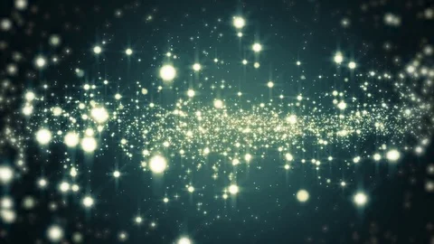 Neon light shine particles bokeh, holiday concept. Christmas animated golden  Video stock 82469917