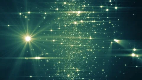 Neon light shine particles bokeh, holiday concept. Christmas animated golden  Stockbeeldmateriaal 82470877