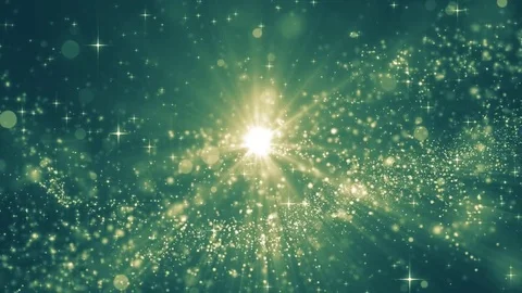 Neon light shine particles bokeh, holiday concept. Christmas animated golden  Stock Footage 82563917