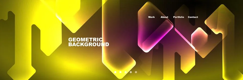 Neon light shiny high-speed technology abstract background. Movement pattern for Stock Illustration