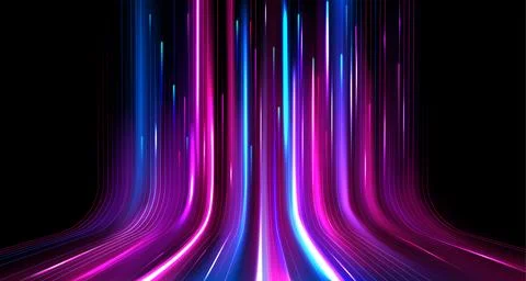 Neon light speed effect Stock Illustration