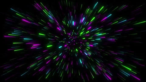 Neon light speed tunnel abstract background Stock Footage 330425660