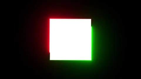 Neon light square loading animation. Neon rectangle frame illustration. Rec.. Stock Footage 310417308