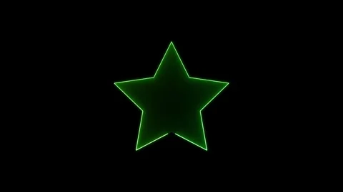 Neon light star frame background animation Stock Footage 332958921
