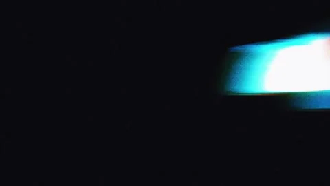 Neon Light Streak, Grainy Texture, Motion Blur Glowing Light Silhouette Stock Footage 342979119