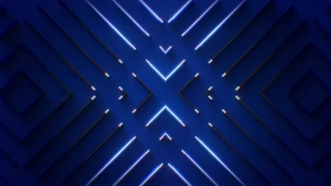 Neon Light Strips VJ Loop Stock Footage 273296949