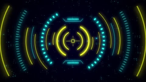 Neon Light Technology Background Animation. 스톡 동영상 332722837