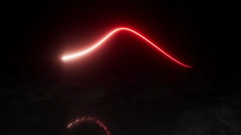 Neon light trail 库存影片 313815731