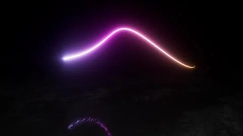 Neon light trail 库存影片 313815869