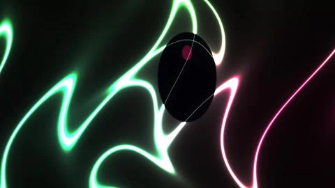 Neon light trails around a computer mouse. Stock Footage 337483702