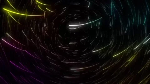 Neon Light Trails Background Colorful Abstract Spiral Motion Glow Stock Footage 342947049