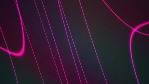 Neon Light Trails on Dark Background. Stock Footage 340037893
