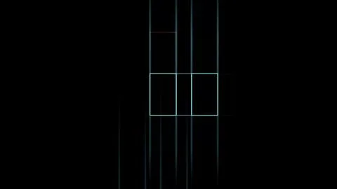 Neon light trails in dark motion blur effect. Abstract LED streaks for Stock Illustration