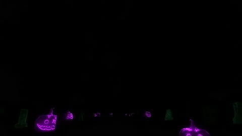 Neon Light Tree Loop Stock Footage 162718907