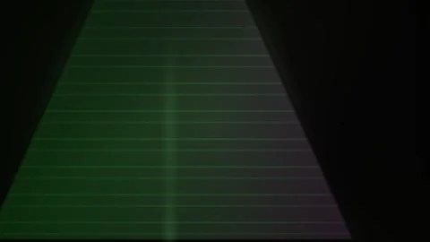 Neon light triangle with grid pattern. Stock Footage 336250584