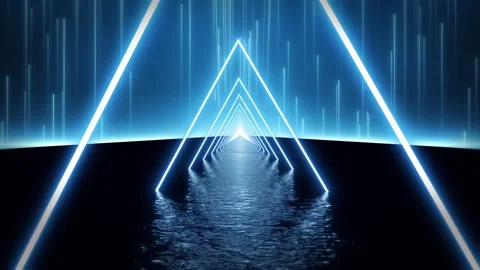 Neon Light Tunnel VJ Loop Video stock 278516468